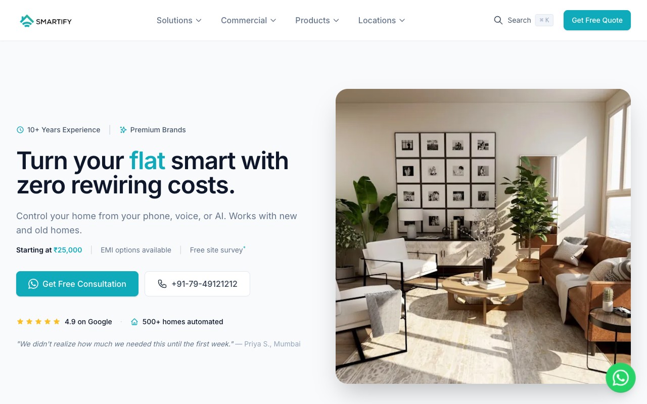 Smartify homepage